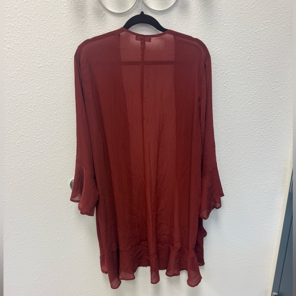 Torrid Chiffon Ruffle Kimono - Picture 3 of 5